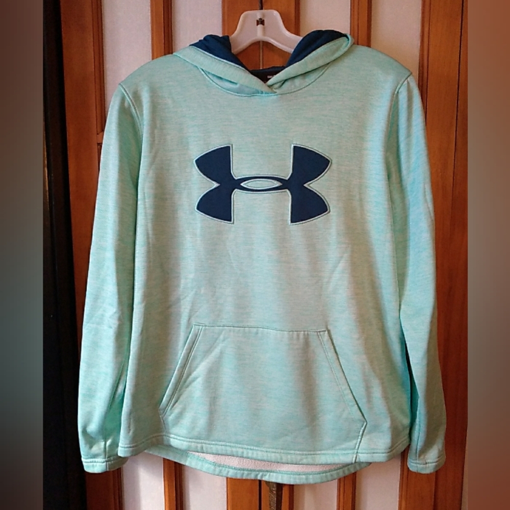 Women's Under Armor Storm Hoodie, Teal And Navy, Sz. S